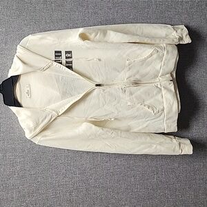 Hollister over sized zip up hooded sweat shirt Size Large